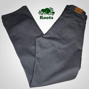 ROOTS Dark Gray Straight Textured Jeans - 28